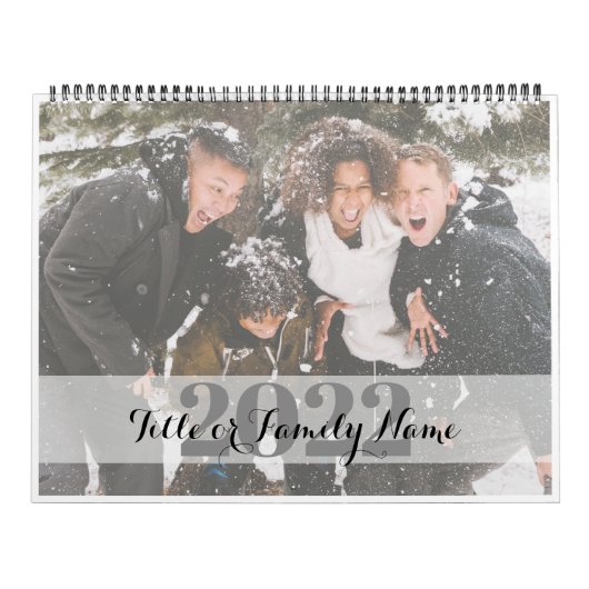 自分の家族用フォトアモダンルバムカレンダーの作成 カレンダー (カバー)