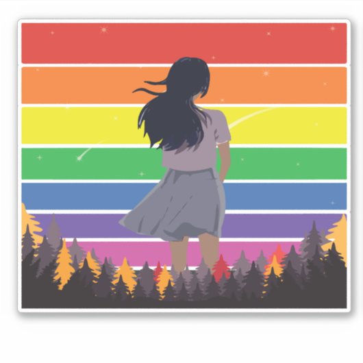 自分の将来 シール (正面)