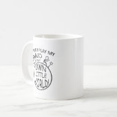 自分の小さな世界でバンジョー コーヒーマグカップ (正面左)