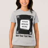 自分の少年Tシャツを作成して画像の写真を追加 トライブレンドTシャツ (正面)