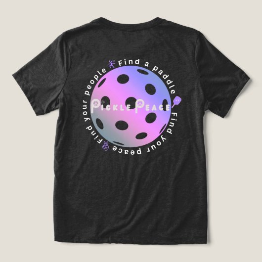 自分の居場所を見つけよう、心の平穏も トライブレンドＴシャツ (デザイン裏面)