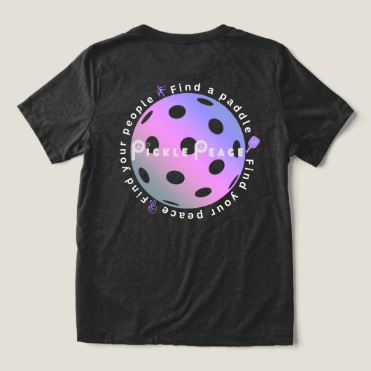 自分の居場所を見つけよう 自分の平穏も トライブレンドＴシャツ (デザイン裏面)