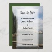 自分の山の結婚式を作成する日付を保存 セーブザデート (正面/裏面)