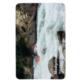 自分の川の写真とキャプション マグネット (縦)