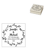 自分の差出人住所 ラバースタンプ (押印)