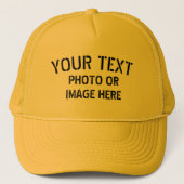 自分の帽子を作成する明るいパーソナライズされたオレンジ キャップ (正面)