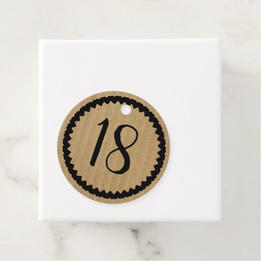 自分の年齢の誕生日パーティクラフト紙の追加 フェイバータグ (インサイチュ)