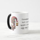 自分の幸せなクリスマスプレド格言を作成 モーフィングマグカップ (正面左)