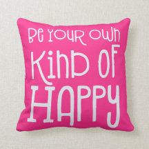 自分の幸せな陽性を持つホワイトピンク