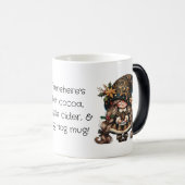 自分の幸せな魔法のクリスマス格言を作成 モーフィングマグカップ (正面右)