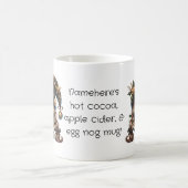 自分の幸せな魔法のクリスマス格言を作成 モーフィングマグカップ (中央)