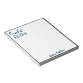 自分の幸せを作成引用文ブルーグレートレンディー ノートパッド (アングル)