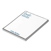 自分の幸せを作成引用文ブルーグレートレンディー ノートパッド (回転)