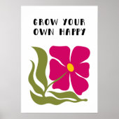 自分の幸せを育てる ポスター (正面)