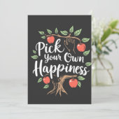 自分の幸せを選ぶApple Picking Season秋 招待状 (スタンド正面)