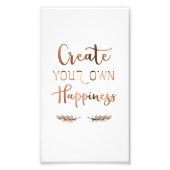 自分の幸福ポスターを作成する フォトプリント            (正面)