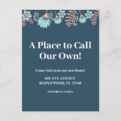 自分の引っ越し祝いパーティーパーティーフローラを呼び出す場所 ポストカード (正面)