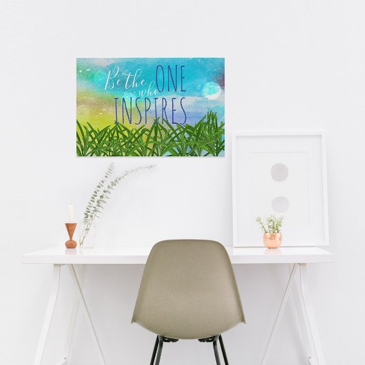 自分の引用文であインスパイアる ポスター