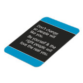 自分の引用文のように他の人に変わらない マグネット (左側)