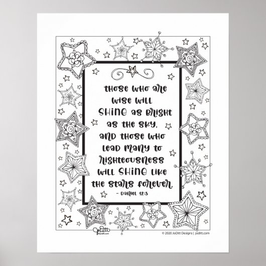 自分の引用文のバイブル感動的バースを色付けする ポスター (正面)