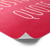 自分の引用文をピンクやる気を起こさせるの抽象芸術にする ポスター (角)