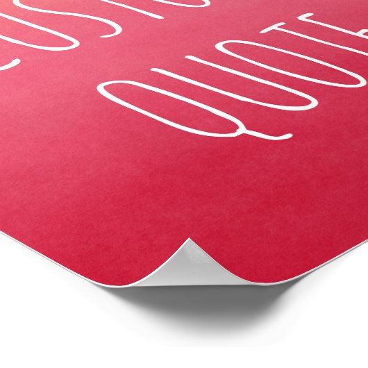 自分の引用文をピンクやる気を起こさせるの抽象芸術にする ポスター (角)