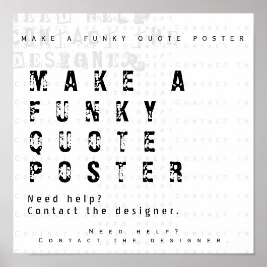 自分の引用文を作パーソナライズされたる ポスター (正面)