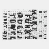 自分の引用文を作パーソナライズされたファンキーる |白 キッチンタオル (横)