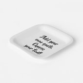 自分の引用文パーソナライズされたを ペーパープレート (傾斜あり)