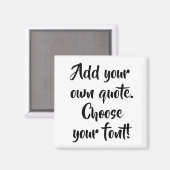 自分の引用文パーソナライズされたを マグネット (正面/裏面)