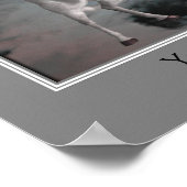 自分の引用文ペガサス飛んでいるウマを作成 ポスター (角)