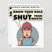 自分の役割を知って口を閉じる (正面/裏面)
