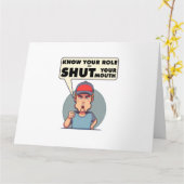 自分の役割を知って口を閉じる カード (黄色い花)