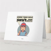自分の役割を知って口を閉じる カード (裏面)