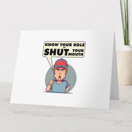自分の役割を知って口を閉じる カード (正面)