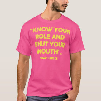自分の役割を知って口を閉じる Tシャツ