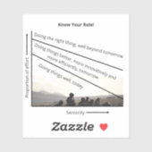 自分の役割を知れ!シール シール (シート)