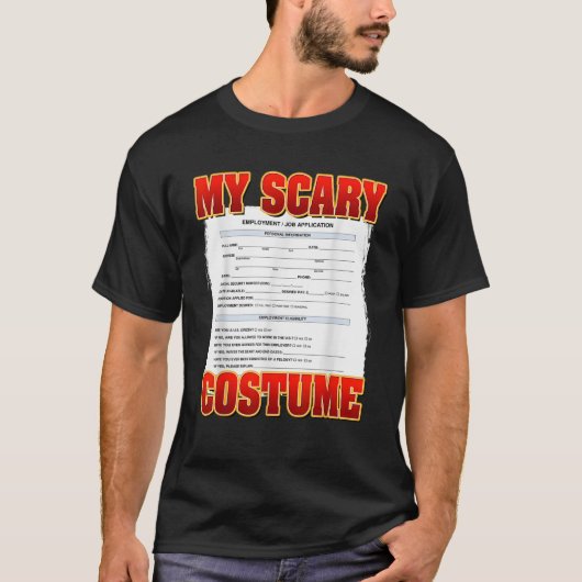 自分の怖いカスタム業務おもしろいミームカスタム Tシャツ (正面)