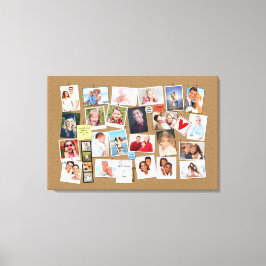 自分の思い出を作るPhoto フェイク Cork Board キャンバスプリント