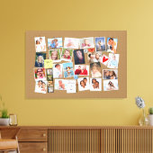 自分の思い出を作るPhoto フェイク Cork Board キャンバスプリント (インサイチュ (リビング))