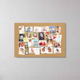 自分の思い出を作るPhoto フェイク Cork Board キャンバスプリント