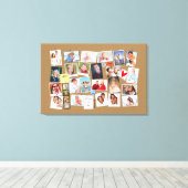 自分の思い出を作るPhoto フェイク Cork Board キャンバスプリント (インサイチュ (ウッドフロア))