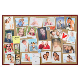 自分の思い出を作るPhoto フェイク Cork Board メタルプリント