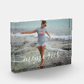 自分の思い出を作成パーソナライズされたする フォトブロック (左)