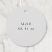 自分の思い出カスタムに残る写真の結婚作成 フェイバータグ (裏面)