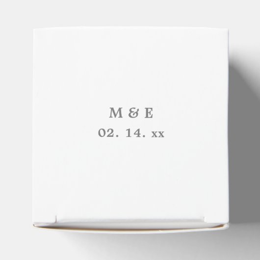 自分の思い出カスタムに残る写真の結婚作成 フェイバーボックス (上部)