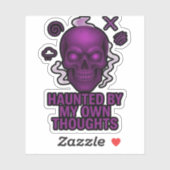 自分の思幽霊のよく出るい通り – Glitchスカルシール シール (シート)