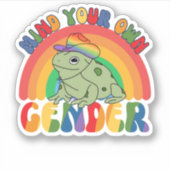 自分の性別を気にする シール (正面)