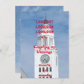 自分の恵みフラットグリーティングカードのカウント (正面/裏面)