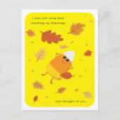 自分の恵み | イエローキャンディーコーン秋 シーズンポストカード (正面)